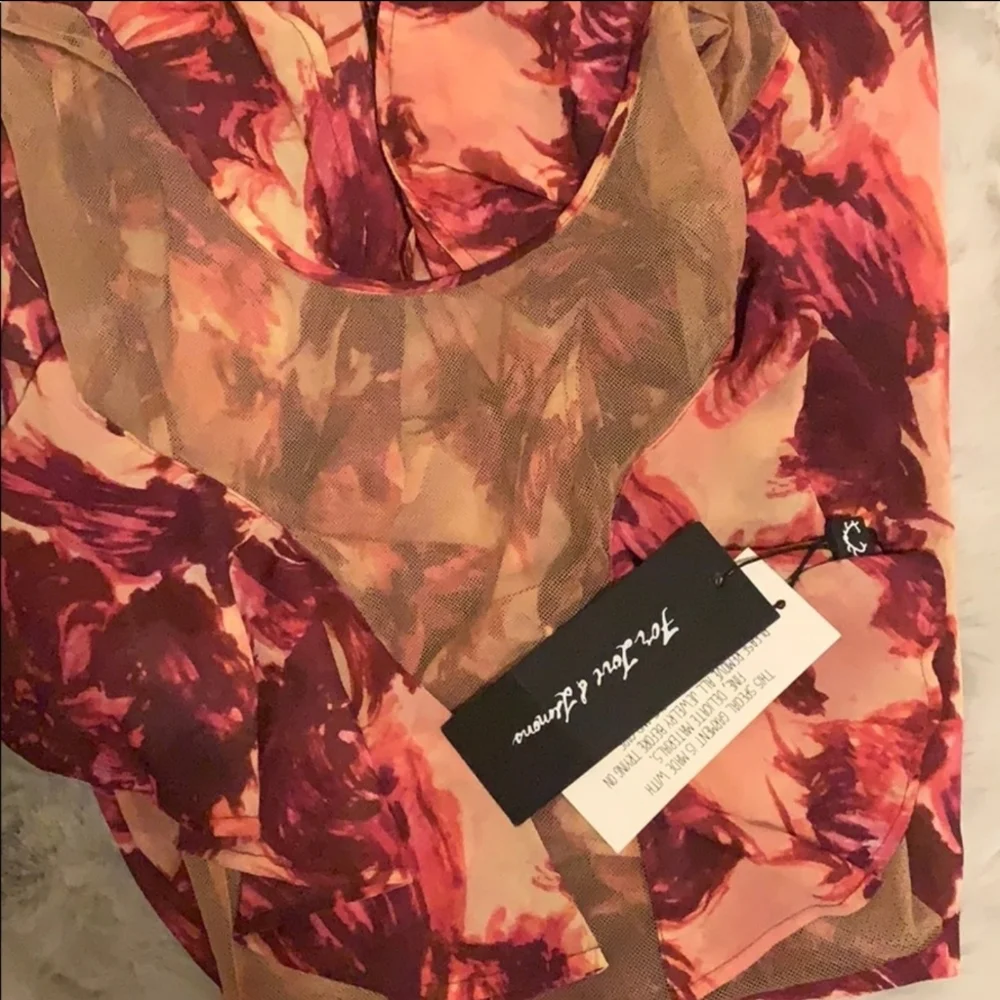 🍋For Love and Lemons Wild Roses Mini Dress - Picture 4 of 13